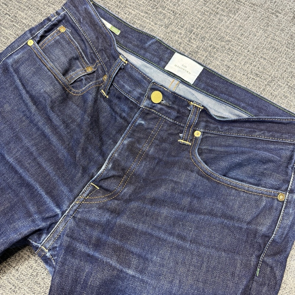 Sid Mashburn Selvedge Jeans Men's 34x32* (34x26) Raw Denim Button Fly Made USA